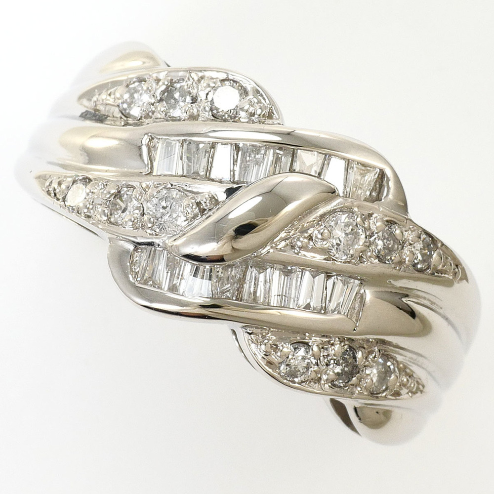 VINTAGE Silver Diamond Ring